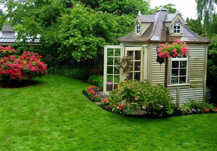 Landscaping Around Shed