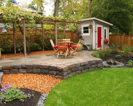 Landscaping Around Shed