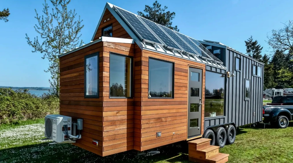 Tiny house with rooftop deck