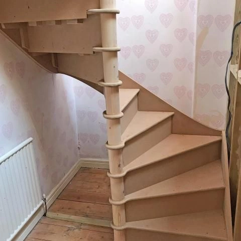 Tiny House Spiral Staircase